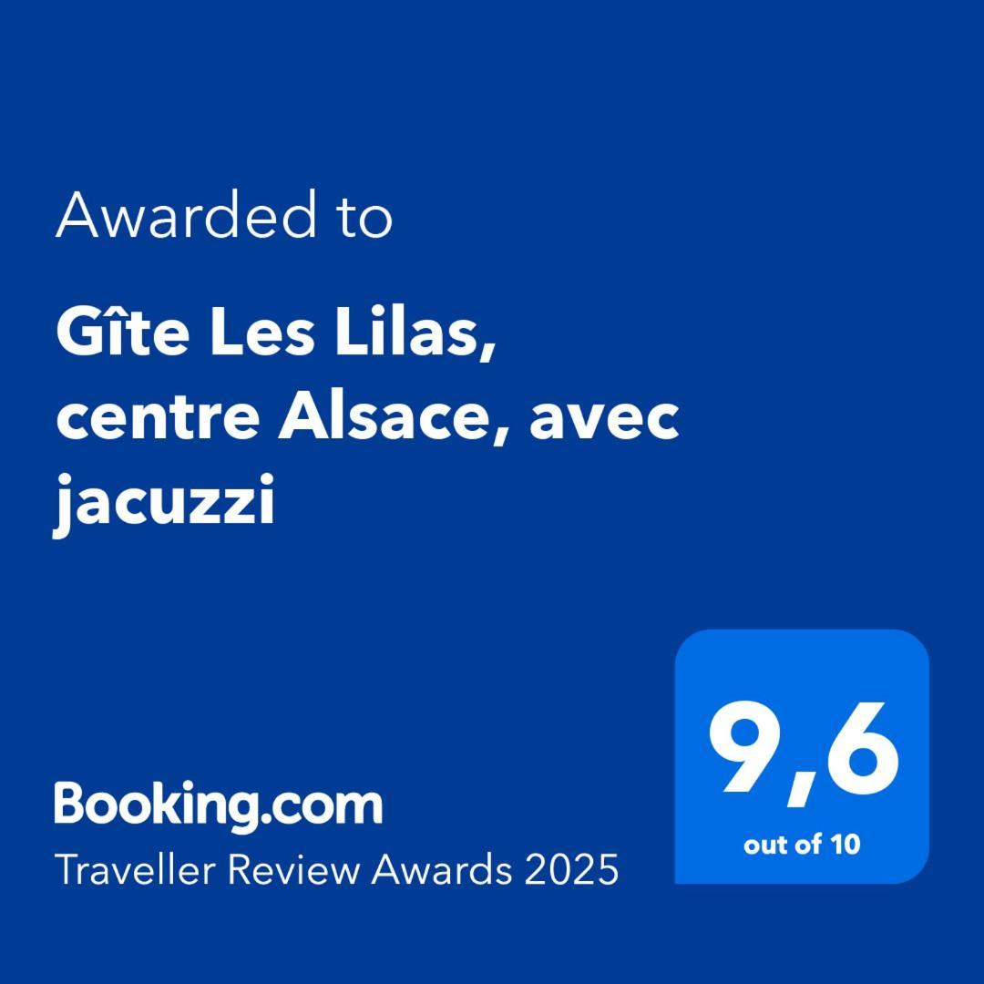 Gite Les Lilas, Centre Alsace, Avec Jacuzzi Mackenheim المظهر الخارجي الصورة